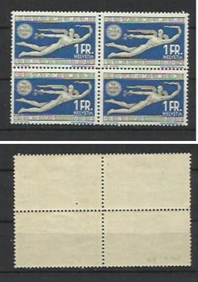 Elvetia MNH/MLH 1932 - MI 255 X4 - Pace Geneva foto