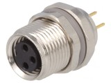 Conector M8 Mamă 3 Pini IP67 60V, TE Connectivity