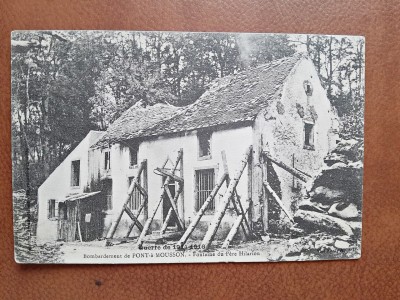 Carte postala, Guerre 1914-1918, Bombardement de Pont a Mousson, 1920 foto
