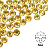 Pietre decorative pentru unghii - MIX - galben, 50buc