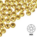 Pietre decorative pentru unghii - MIX - galben, 50buc, INGINAILS