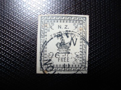 NOUA ZEELANDA 1892 TIMBRU FIX foto