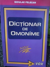 Niculae Felecan - Dictionar de omonime (Editia: 2008) foto