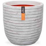 Cumpara ieftin Capi Jardinieră &icirc;n formă de ou &bdquo;Nature Row&rdquo; ivoar, 35x34 cm, PKRWI932