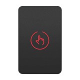 Buton de iesire Touch, plastic negru, montaj aparent, 12-24 Vcc, NO-NC-COM, LED, 86 x 55 mm CSB-86-P2, Csaccess