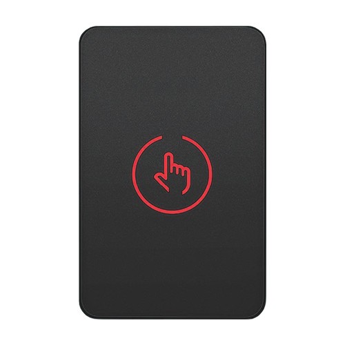 Buton de iesire Touch, plastic negru, montaj aparent, 12-24 Vcc, NO-NC-COM, LED, 86 x 55 mm CSB-86-P2 SafetyGuard Surveillance