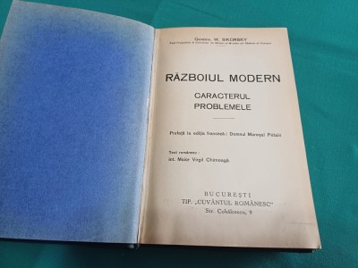RĂZBOIUL MODERN * CARACTERUL PROBLEMELE * GENERAL W. SIKORSKY * PREFAȚĂ MAREȘAL PETIAN /ED. INTERBELICĂ * 58 foto