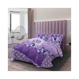 Cumpara ieftin Lenjerie de Lux cu Volanase pentru pat dublu din Bumbac FINET- CPL55