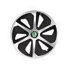 Set 4 capace roti Roco Gri-Negru R14 Compatibil Cu Skoda, Autohelix MSA