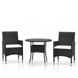 Cumpara ieftin Set mobilier de gradina, 3 piese, poliratan