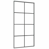 Cumpara ieftin Usa glisanta, negru, 102,5x205 cm, sticla ESG si aluminiu
