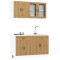 vidaXL Set dulap de bucătărie 4 piese &bdquo;Kalmar&rdquo; stejar artizanal lemn 3314880