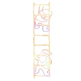 Cumpara ieftin Figurina Mos Craciun pe scara, pliabila, 552 LED-uri, 50x200 cm