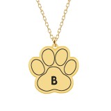 Colier Argint 925 Placat Aur 24K Personalizat Labuta Bella - Nume, Initiala, Data