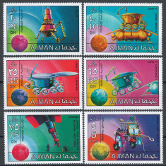 Ajman 1971 Mi 1216/21 MNH - Explorarea spatiului