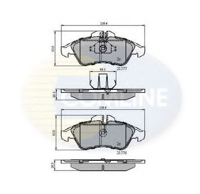 Set placute frana,frana disc MERCEDES V-CLASS (638/2) (1996 - 2003) COMLINE CBP0212