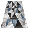 Covor ALTER Nano triunghiuri albastru, 200x290 cm