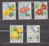 M2 TS2 7 - Timbre foarte vechi - Cuba - flori, Flora, Stampilat