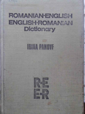 ROMANIAN - ENGLISH, ENGLISH - ROMANIAN DICTIONARY-IRINA PANOVF foto