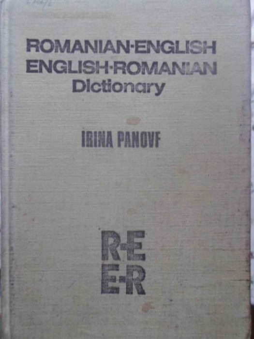 ROMANIAN - ENGLISH, ENGLISH - ROMANIAN DICTIONARY-IRINA PANOVF-216777