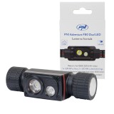 Resigilat : Lanterna frontala PNI Adventure F80 Dual LED, 1000 lm, 6W, 2200 mAh, I