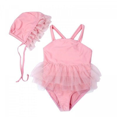 Costum de baie Roz cu caciulita Drool (Varsta: 2-3 ani) foto