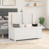 Gossi cutie de depozitare, alb, 110x50x45,5 cm, lemn masiv de pin