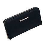 Portofel dama din piele ecologica Aliamar Store-815, 20 x 11 cm, Negru