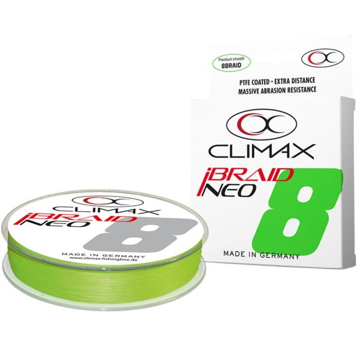 Fir Textil Climax iBraid X8 Neo Fluo Chartreuse 135m, 0.16mm, 12.3kg