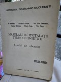 Masurari in instalatii termoenergetice - Lucrari de laborator - Colectiv de autori