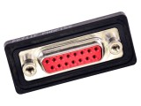 Conector D-Sub 15 pini mamă pentru montare pe panou - MOLEX