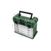 Cutie Pescuit Delphin TBX MegaCase Clip 290x190x265mm, 4 Cutii Plastic Inclus, Accesorii Pescuit, Verde/Transparent