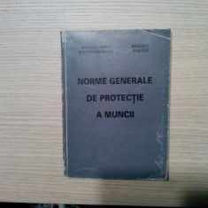 NORME GENERALE DE PROTECTIE A MUNCII - MMPS, Ministerul Sanatatii, 1998, 265 p.