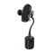 Suport Auto Telefon cu Prindere in Suportul de Pahar 360&deg; - Techsuit (S302) - Black