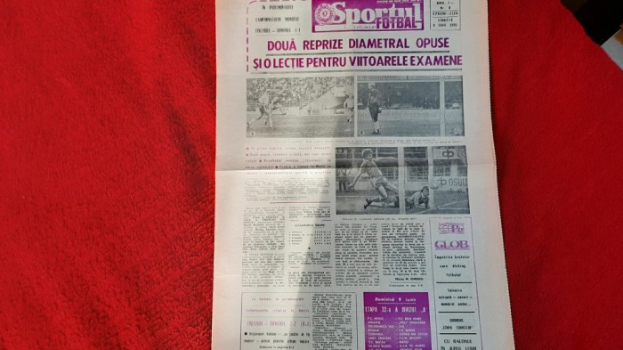 Ziar Supliment Fotbal 8 06 1985