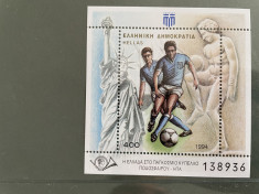 Grecia - serie timbre fotbal campionatul mondial 1994 SUA nestampilate MNH foto