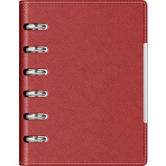 Agenda organizer A6 cu 6 inele burgundi