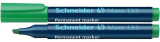 Permanent Marker Schneider Maxx 133, Varf Tesit 1+4mm - Verde