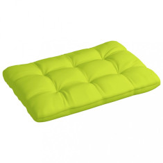 Perna canapea din paleti, verde aprins, 120x80x12 cm, textil foto