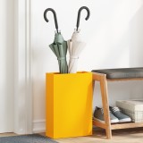 vidaXL Suport umbrele Galben muștar Metal Compact Suport umbrele