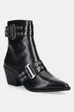 Steve Madden botine Splurge culoarea negru, cu toc drept, 11004772