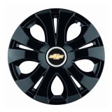 Set 4 Capace Roti Top Negru R16, Compatibil Cu Chevrolet