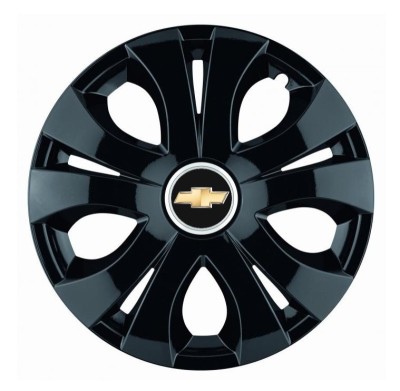 Set 4 Capace Roti Top Negru R16, Compatibil Cu Chevrolet foto