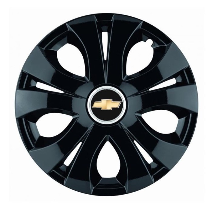 Set 4 Capace Roti Top Negru R16, Compatibil Cu Chevrolet