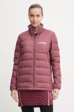 adidas TERREX geacă sport din puf Multi culoarea rosu, de tranzitie, JE6713