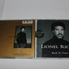 [CDA] Lionel Ritchie - Back to front- cd audio original