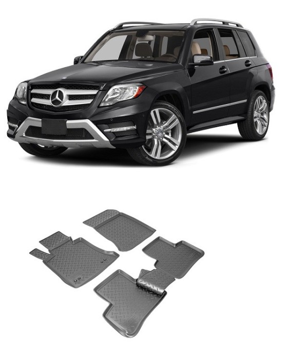 Set covorase cauciuc tip tavita MERCEDES-BENZ GLK (X204) (2008-2015) - 5 PCS