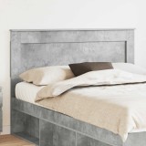 vidaXL Tăblie cap cu headboard Gri din beton 140 cm Lemn compozit 887452