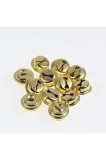 Clopoței Metalici Artesana, Model Auriu, Dimensiune 1.5cm, Set de 12 Bucăți