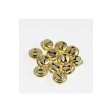 Clopoței Metalici Artesana, Model Auriu, Dimensiune 1.5cm, Set de 12 Bucăți